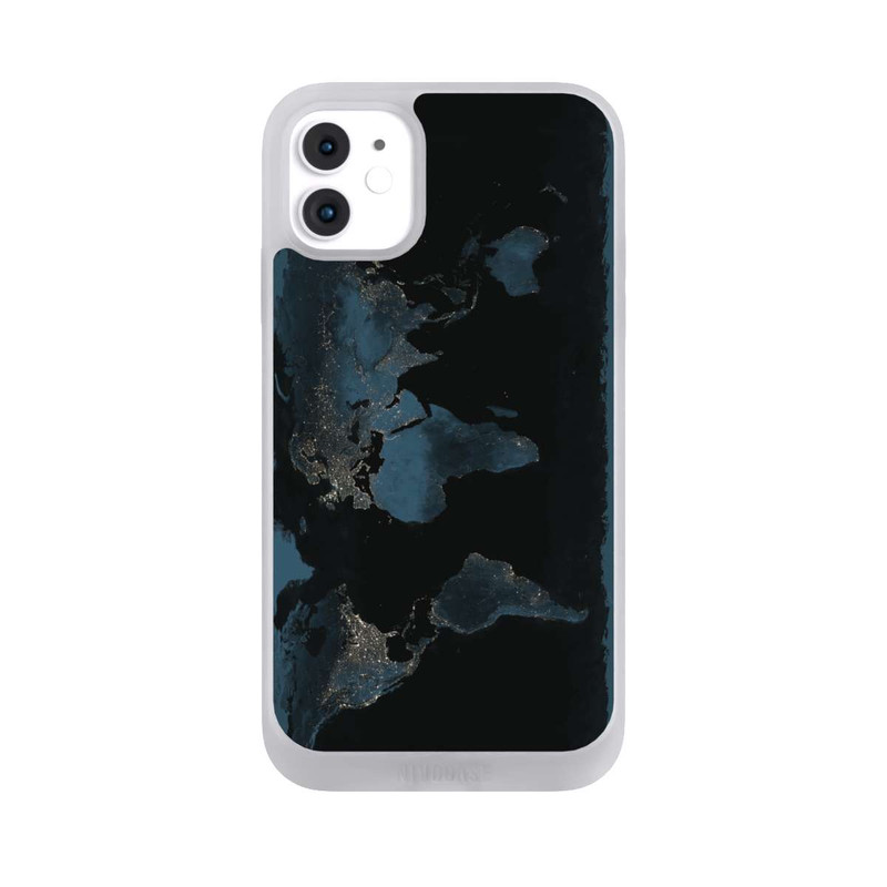 iPhone 11 NIVOpure Carte du Monde Nuit