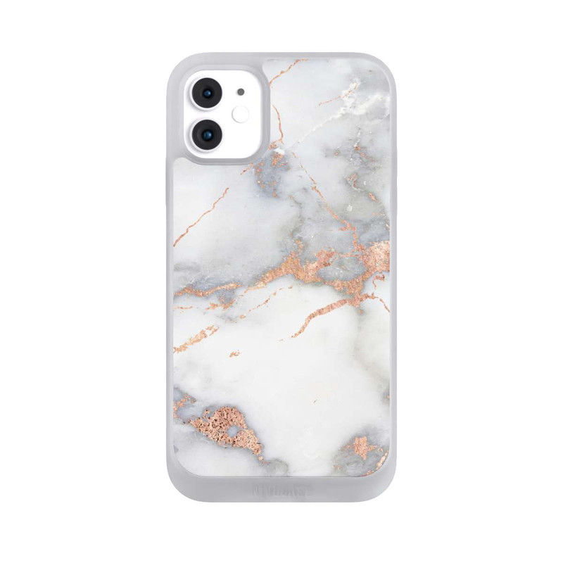 iPhone 11 NIVOpure Weißer und goldener Marmorlook