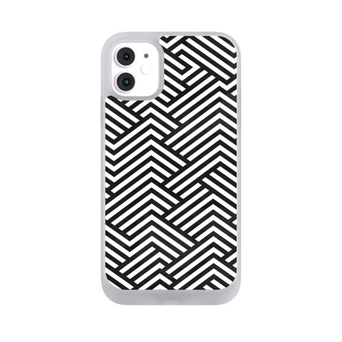 Apple iPhone 11 NIVOpure Schwarz und Weiß ZigZag