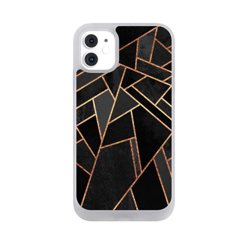 iPhone 11 NIVOpure Schwarze Nacht Gold Druck
