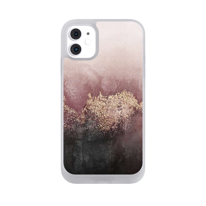 iPhone 11 NIVOpure Rosa Himmelsstaub Golddruck
