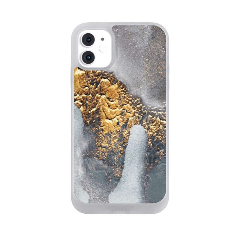 iPhone 11 NIVOpure Beton-Gold-Glitzerlook