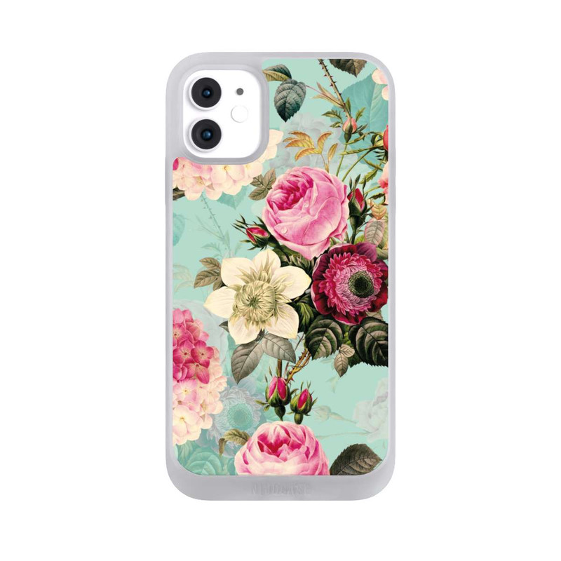 iPhone 11 NIVOpure Turquoise Wallpaper Roses