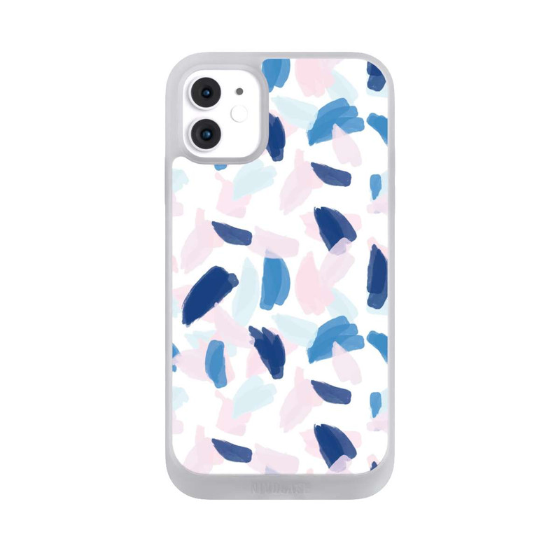 iPhone 11 NIVOpure Peinture bleue et rose