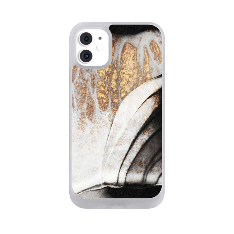 iPhone 11 NIVOpure Schwarze und goldene Adern
