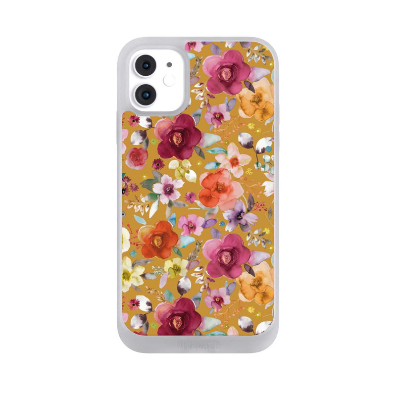 iPhone 11 NIVOpure Bouquets de fleurs printanières moutarde