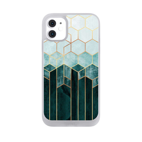 Apple iPhone 11 NIVOpure Blaugrüne Sechsecke