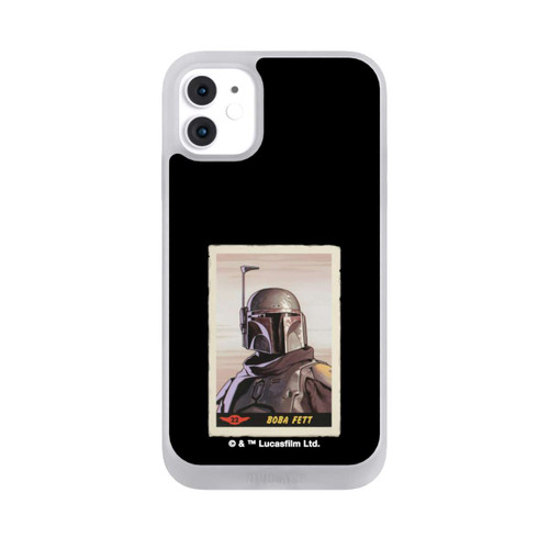 Apple iPhone 11 NIVOpure Boba Fett Badges Black Background