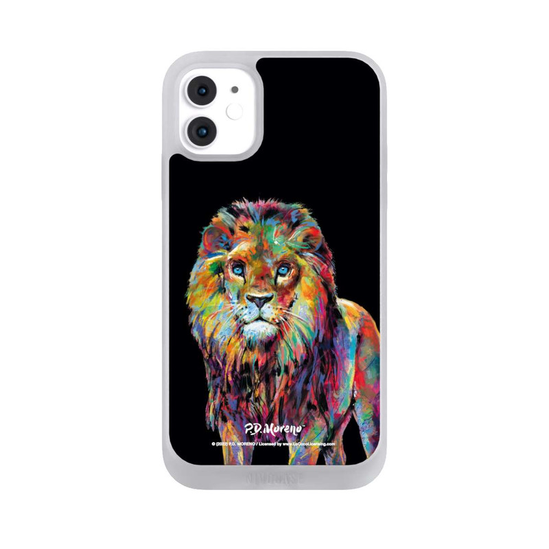 iPhone 11 NIVOpure Löwe Bunte Kunst von P.D. Moreno