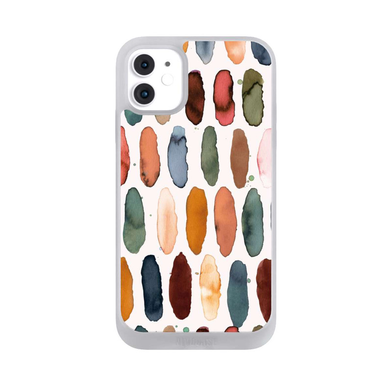 iPhone 11 NIVOpure Aquarellstriche aus mineralischem Terrakotta