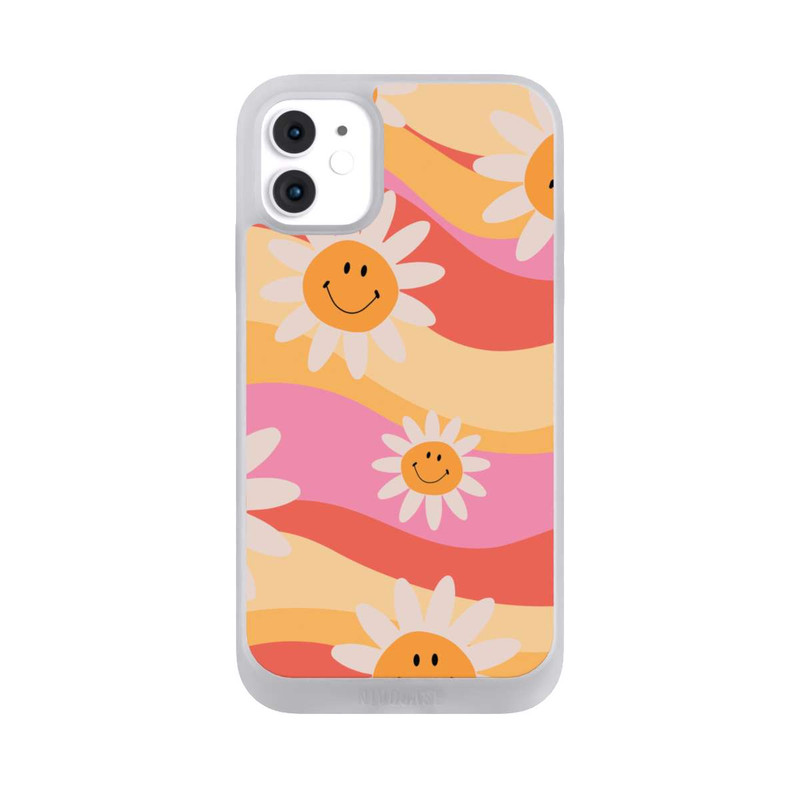 iPhone 11 NIVOpure Retro Smiles Orange Colorful