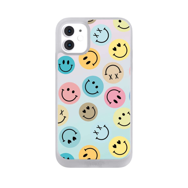 iPhone 11 NIVOpure Smiles Emotes Pattern Colorful