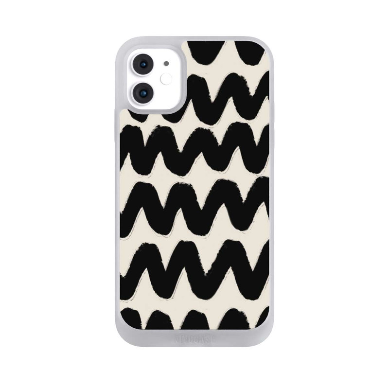 iPhone 11 NIVOpure Vagues Noires Pattern