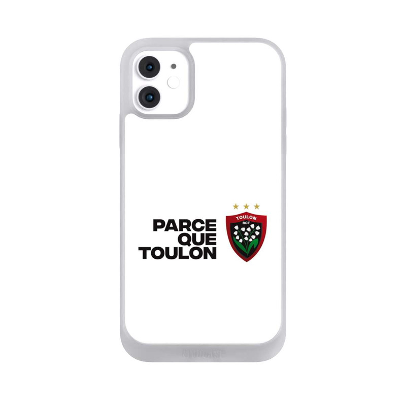 iPhone 11 NIVOpure RC Toulonnais PQT Blanc