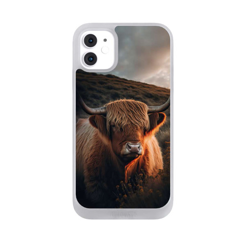 Apple iPhone 11 NIVOpure Vache Highland avec de grandes cornes avec IA