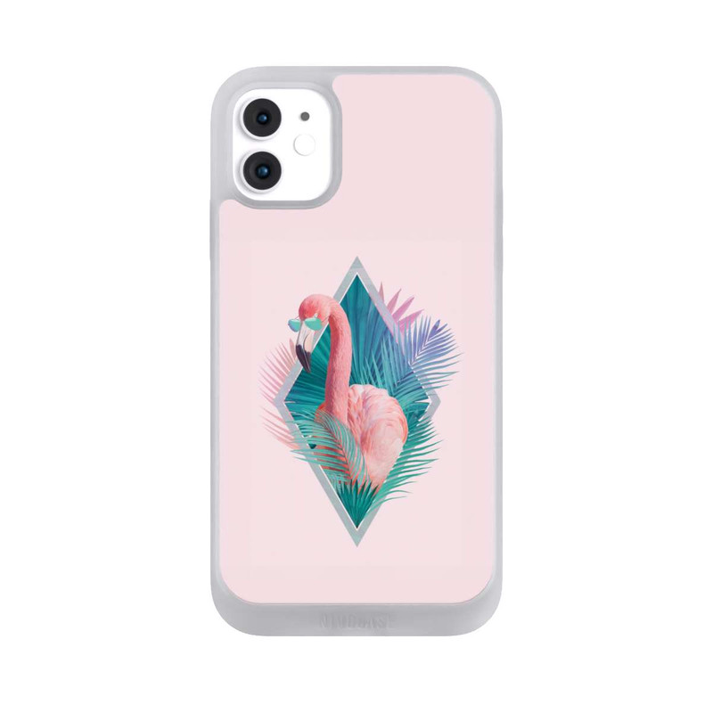 iPhone 11 NIVOpure Tropische Pflanzen Flamingo