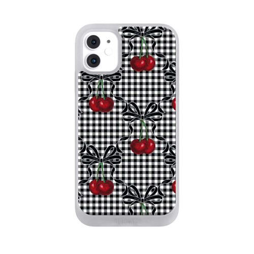 Apple iPhone 11 NIVOpure Kirschen Muster Schwarz