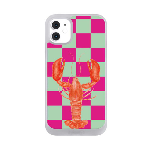 Apple iPhone 11 NIVOpure Pink Checkers Lobster