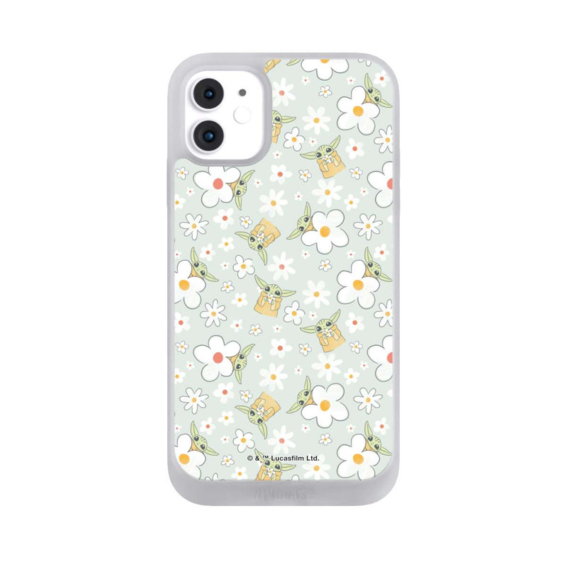 iPhone 11 NIVOpure Baby Yoda Flower Pattern