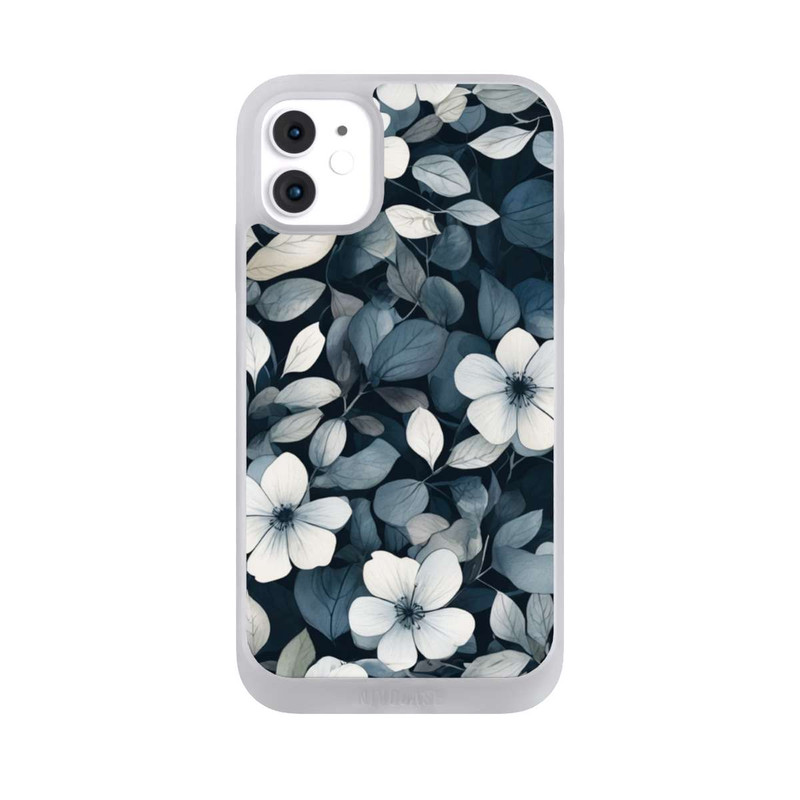 iPhone 11 NIVOpure Blaue Negativblumen mit KI