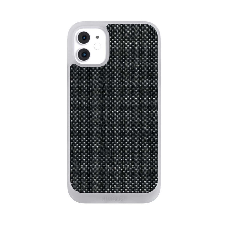 iPhone 11 NIVOpure Abstrakter schwarzer Stoff