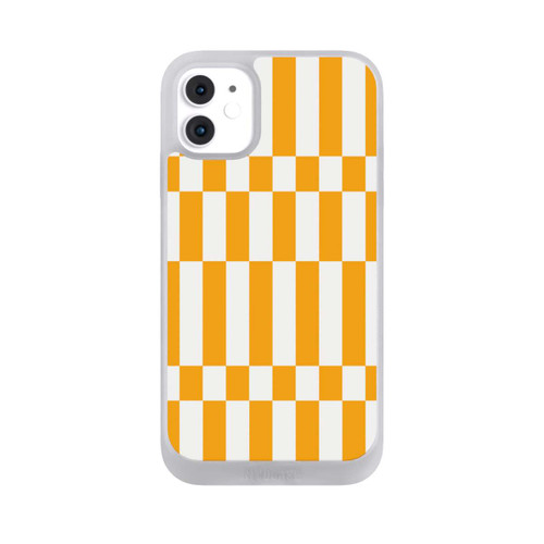 Apple iPhone 11 NIVOpure Motif à Carreaux d'Été Jaune Vif