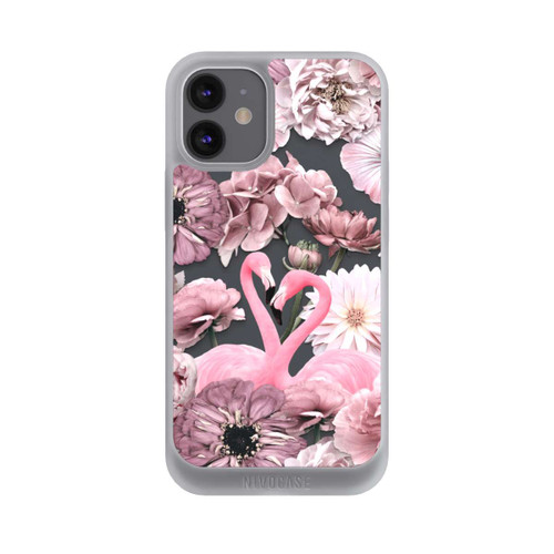Apple iPhone 12 mini NIVOpure Flamingos in Blumen Muster