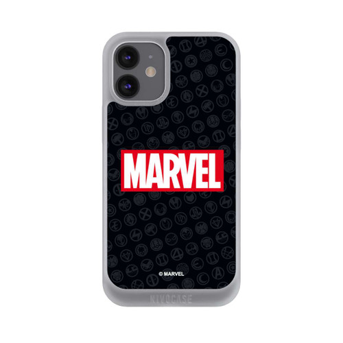 Apple iPhone 12 mini NIVOpure Marvel Logo Noir Rouge