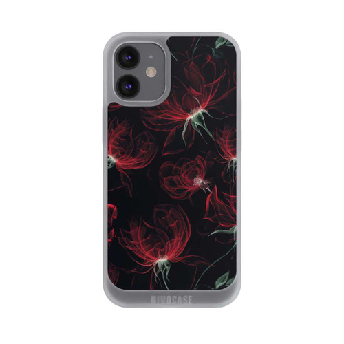 Apple iPhone 12 mini NIVOpure Tapete mit roten Blumen