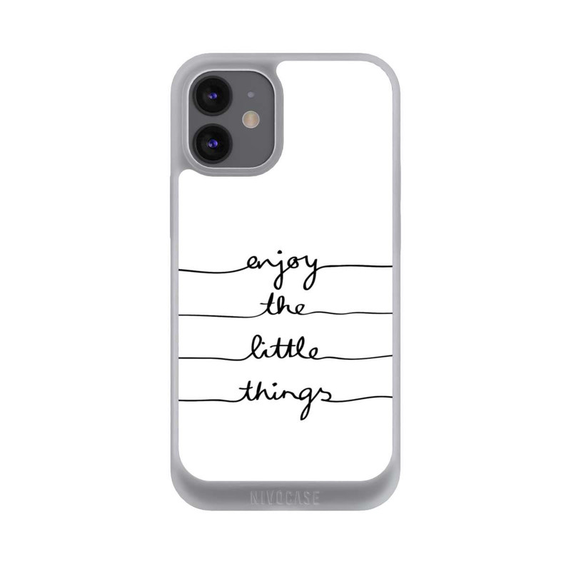 iPhone 12 mini NIVOpure Enjoy The Little Things White