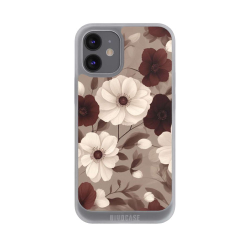 Apple iPhone 12 mini NIVOpure Negative Flower Bordeaux White with AI