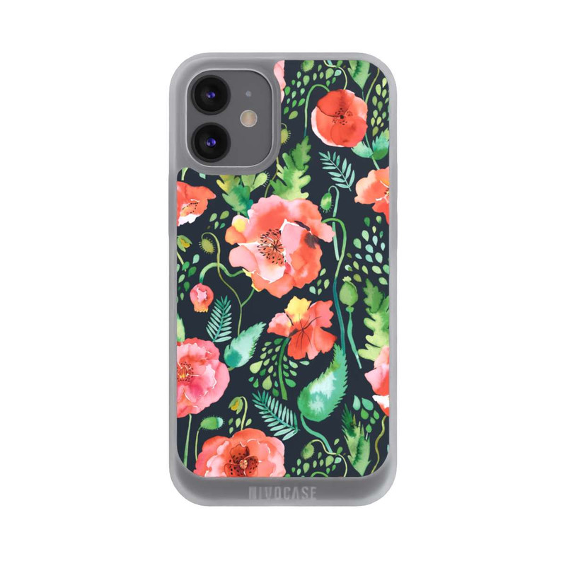 iPhone 12 mini NIVOpure Mohnblumen Dunkle Wildnis