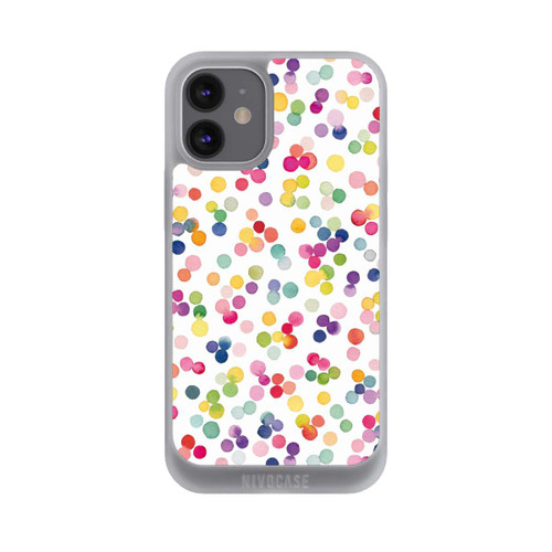 Apple iPhone 12 mini NIVOpure Watercolour Punkte Bunt