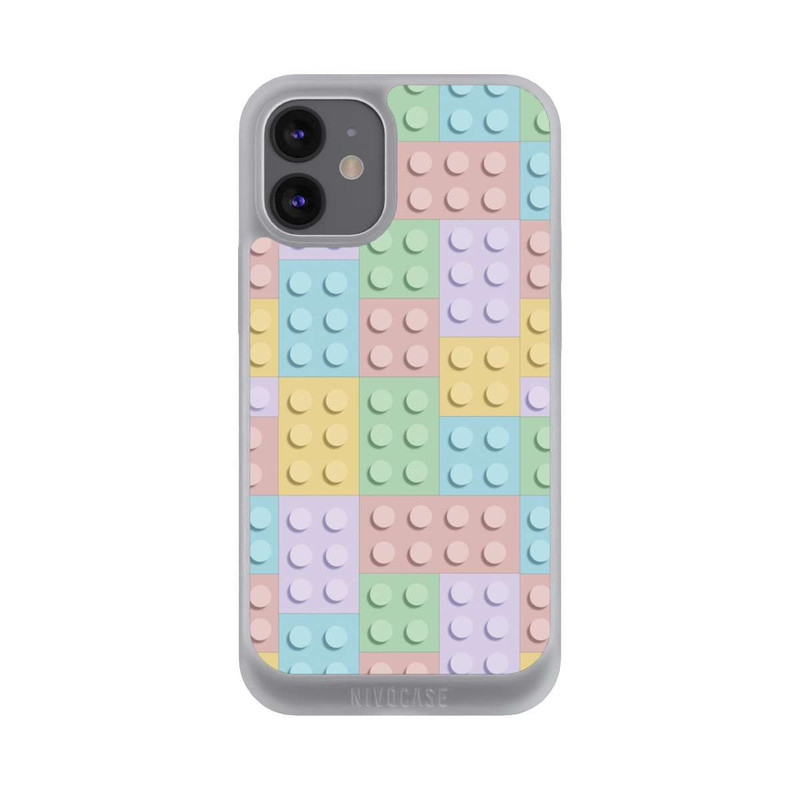 iPhone 12 mini NIVOpure Buntes Blockmuster