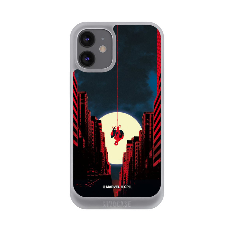 iPhone 12 mini NIVOpure Spider-Man Marvel between Skyscrapers