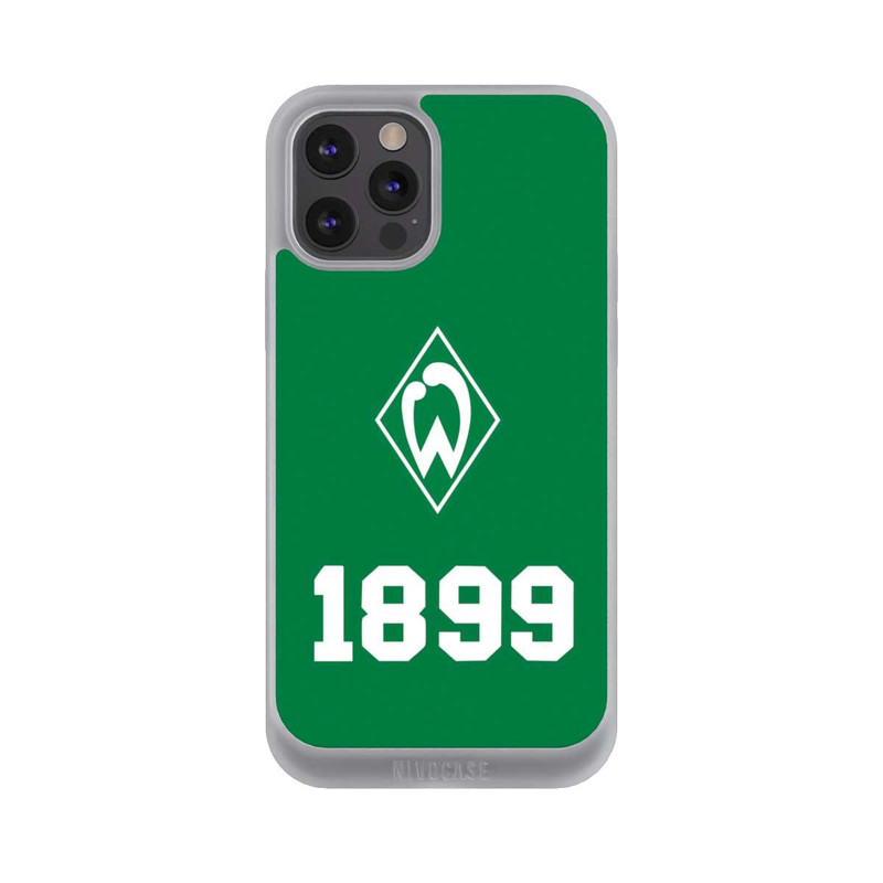 iPhone 12 Pro NIVOpure 1899 Grün-Weiß Lebenslang Grün - Werder Bremen