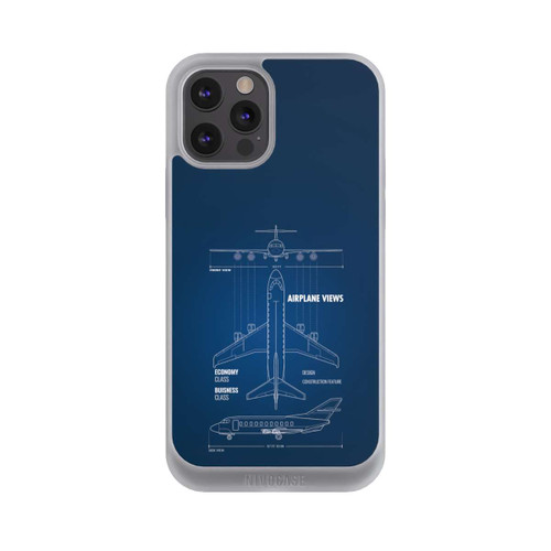 Apple iPhone 12 Pro NIVOpure Flugzeug-Wireframe