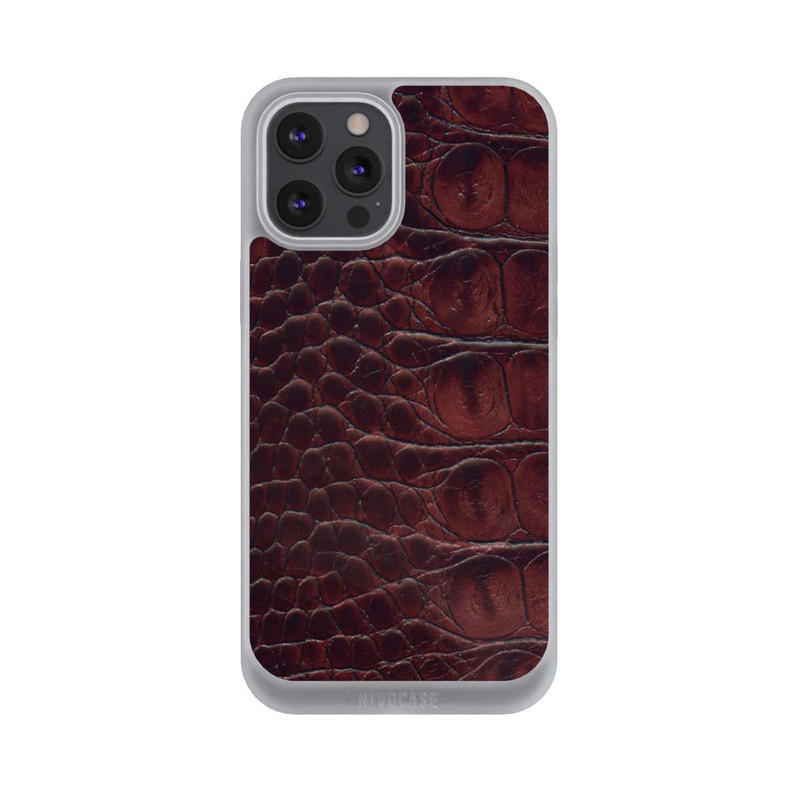 iPhone 12 Pro Max NIVOpure Cuir de Crocodile