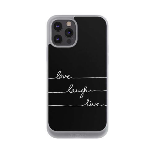 Apple iPhone 12 Pro Max NIVOpure Love Laugh Live weiß/schwarz
