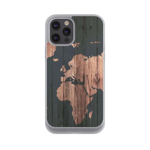 Apple iPhone 12 Pro Max NIVOpure Wooden World Map