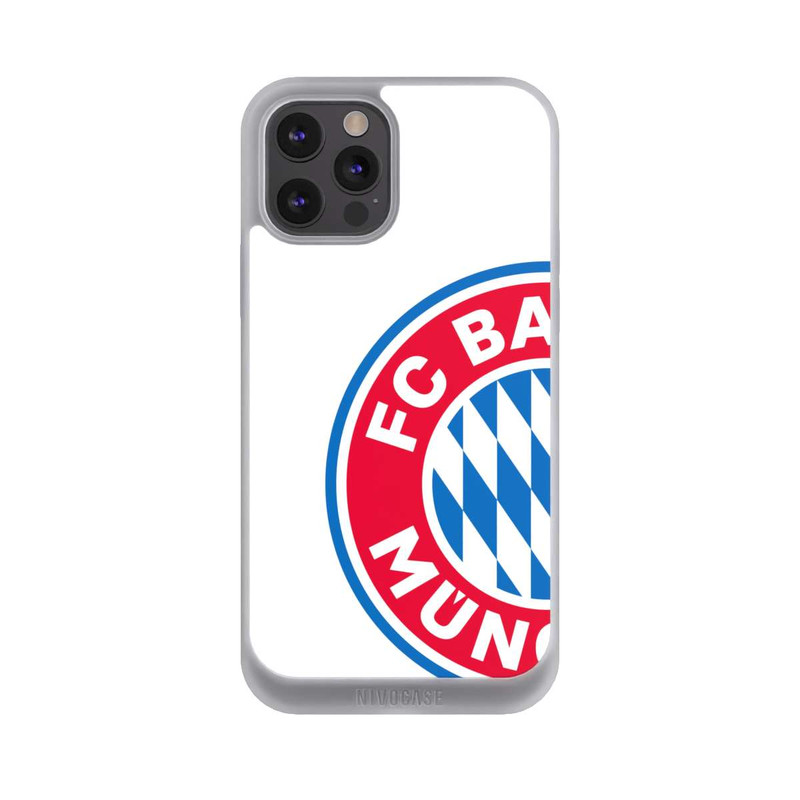 iPhone 12 Pro Max NIVOpure Großes FCB Logo Weiß