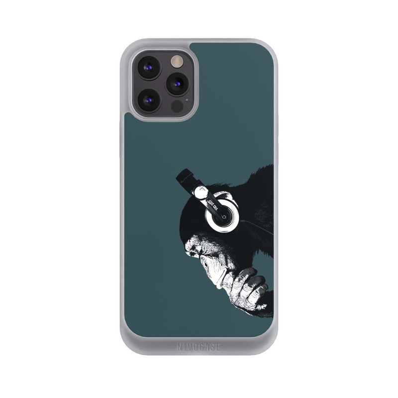 iPhone 12 Pro Max NIVOpure Denkender Affe Blau