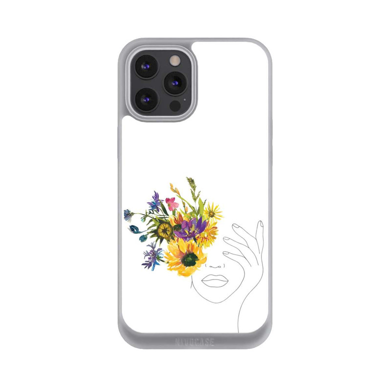 iPhone 12 Pro Max NIVOpure Line Art Tournesols femme