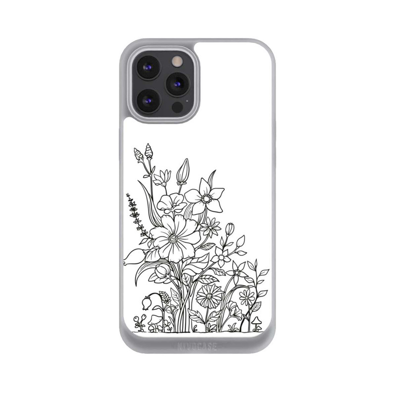 iPhone 12 Pro Max NIVOpure Flowers Line Art