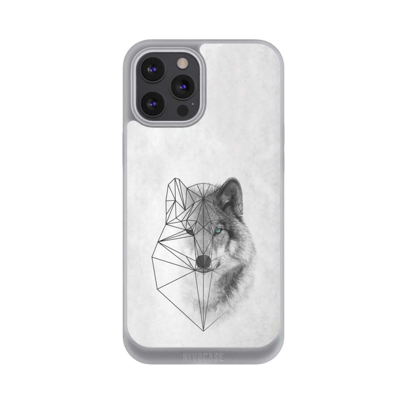 iPhone 12 Pro Max NIVOpure Polygonaler Wolf