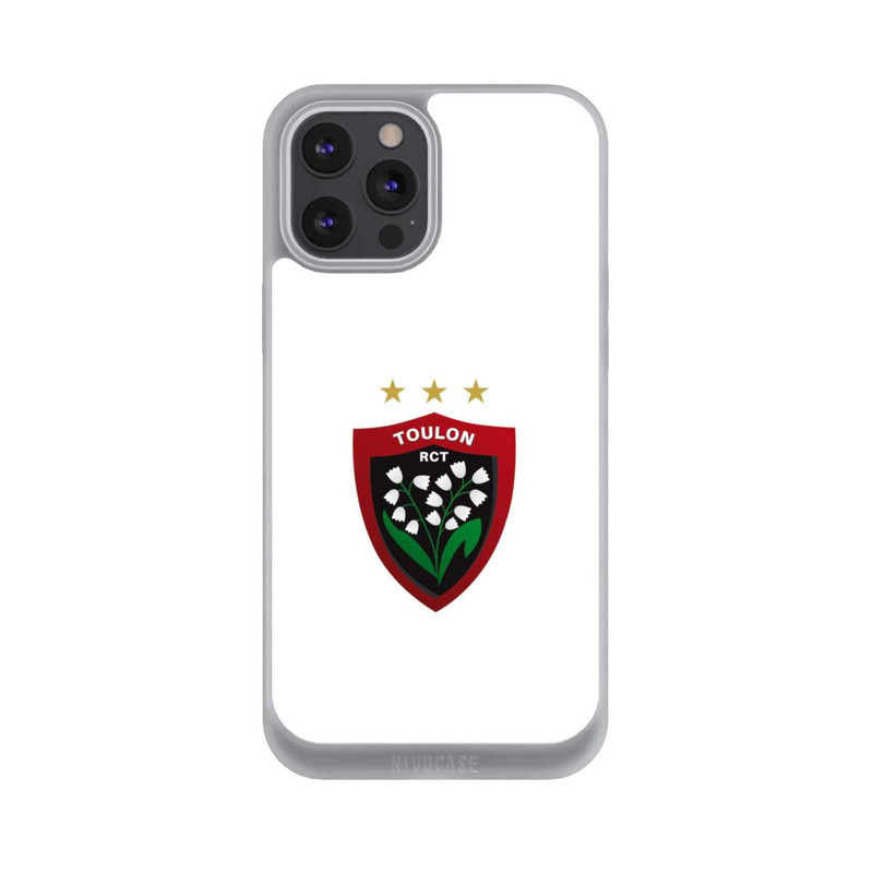 iPhone 12 Pro Max NIVOpure Logo RC Toulonnais Blanc