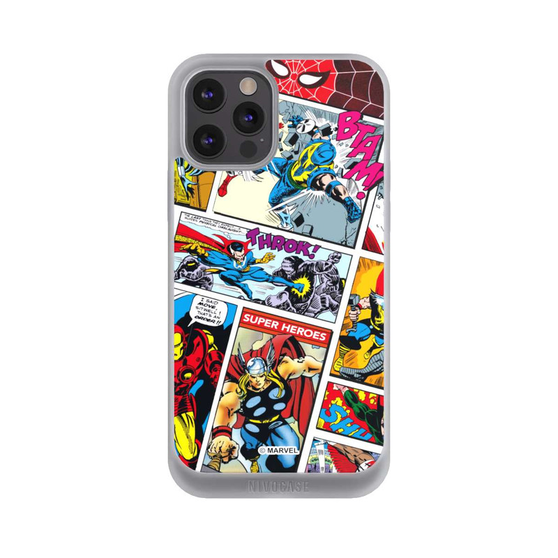 iPhone 12 Pro Max NIVOpure Marvel Retro Comic Blue