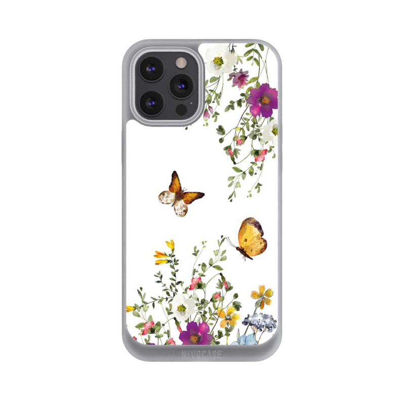 iPhone 12 Pro Max NIVOpure Papillons et fleurs colorées