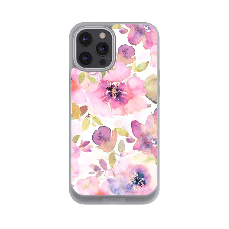 iPhone 12 Pro Max NIVOpure Papier Peint Fleurs Roses