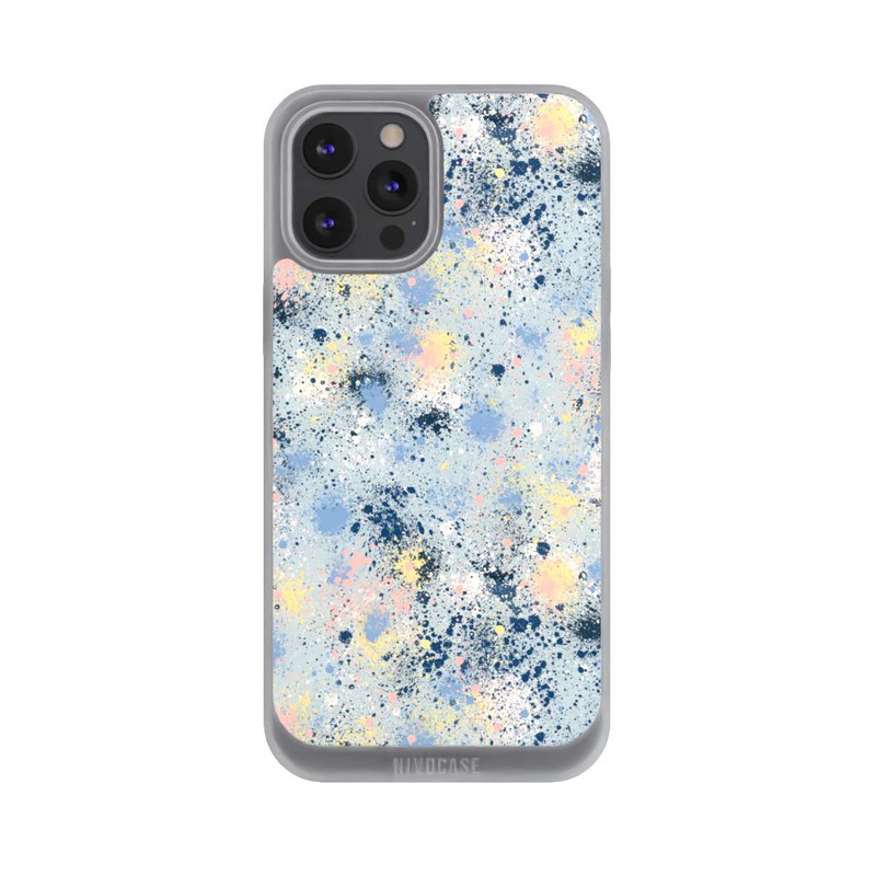 iPhone 12 Pro Max NIVOpure Ink Dripping Dust Texture Blue